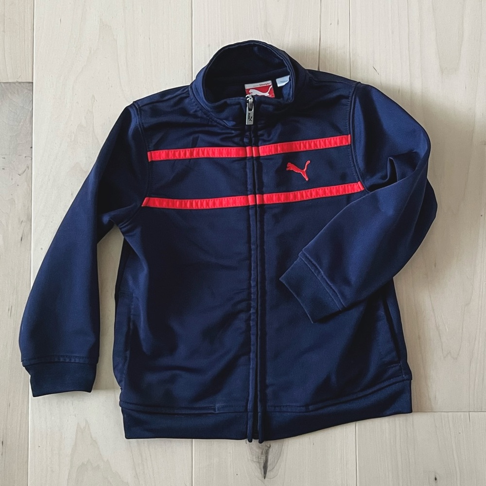 Puma Navy and Red Track Jacket